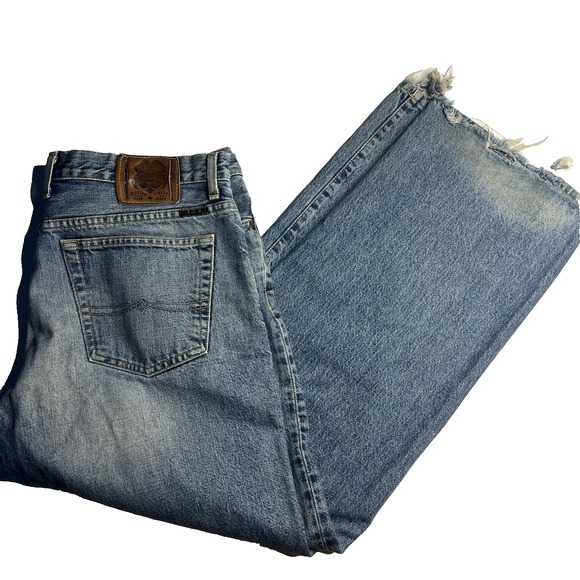 Vtg Y2K Lucky Brand Men Dungarees Denim Blue Jeans 36X30 Bootcut Grunge Skate - Picture 1 of 16